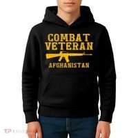 Combat Veteran Afghanistan Veteran Military Kids Hoodie thumb 4