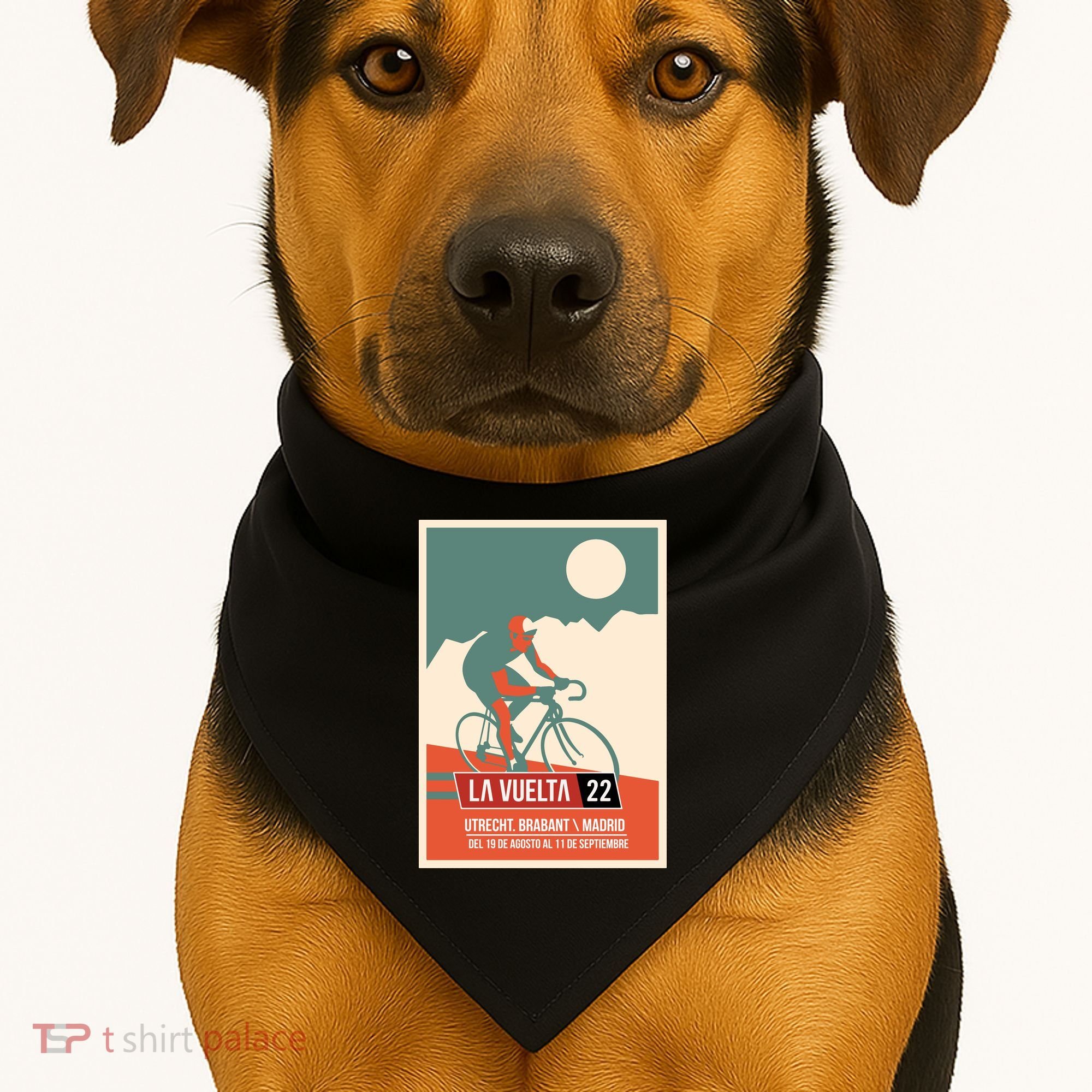 Cycling Vuelta A España USA-Made Doggie Bandana