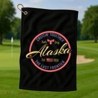 Cruise Vacation Alaska Cruisin Together Great For Groups Meaningful Gift Golf Towel thumb 1