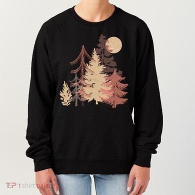 Cute Vintage Boho Pinetree Forest Women's Sweatshirt