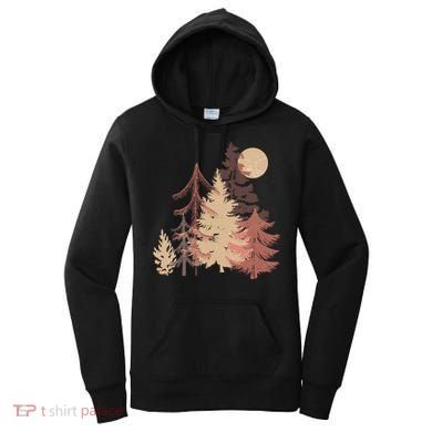 Cute Vintage Boho Pinetree Forest Women's Hoodie