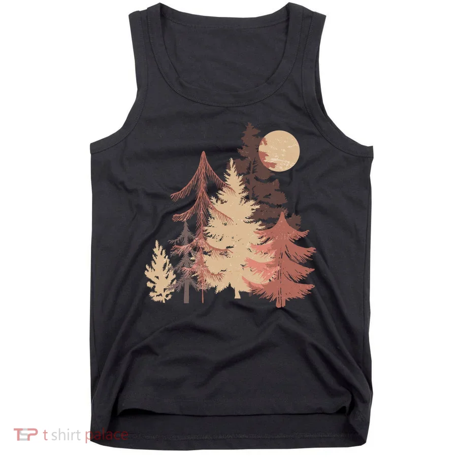 Cute Vintage Boho Pinetree Forest Tank Top