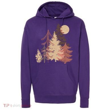 Cute Vintage Boho Pinetree Forest Hoodie