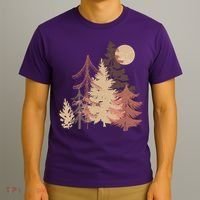 Cute Vintage Boho Pinetree Forest T-Shirt thumb 3