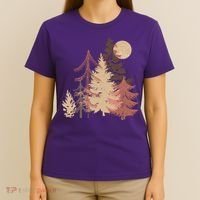 Cute Vintage Boho Pinetree Forest T-Shirt thumb 4