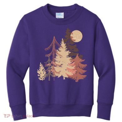 Cute Vintage Boho Pinetree Forest Kids Sweatshirt