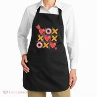 Cute Valentine Boy Girl Tic Tac Toe Hearts Win Apron thumb 2
