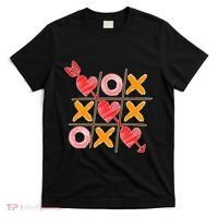 Cute Valentine Boy Girl Tic Tac Toe Hearts Win T-Shirt thumb 0