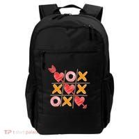 Cute Valentine Boy Girl Tic Tac Toe Hearts Win Backpack thumb 0