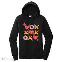 Cute Valentine Boy Girl Tic Tac Toe Hearts Win Women's Hoodie thumb 0