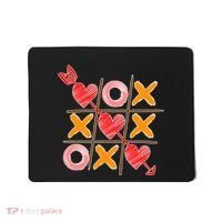 Cute Valentine Boy Girl Tic Tac Toe Hearts Win Mousepad thumb 0