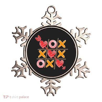 Cute Valentine Boy Girl Tic Tac Toe Hearts Win Ornament