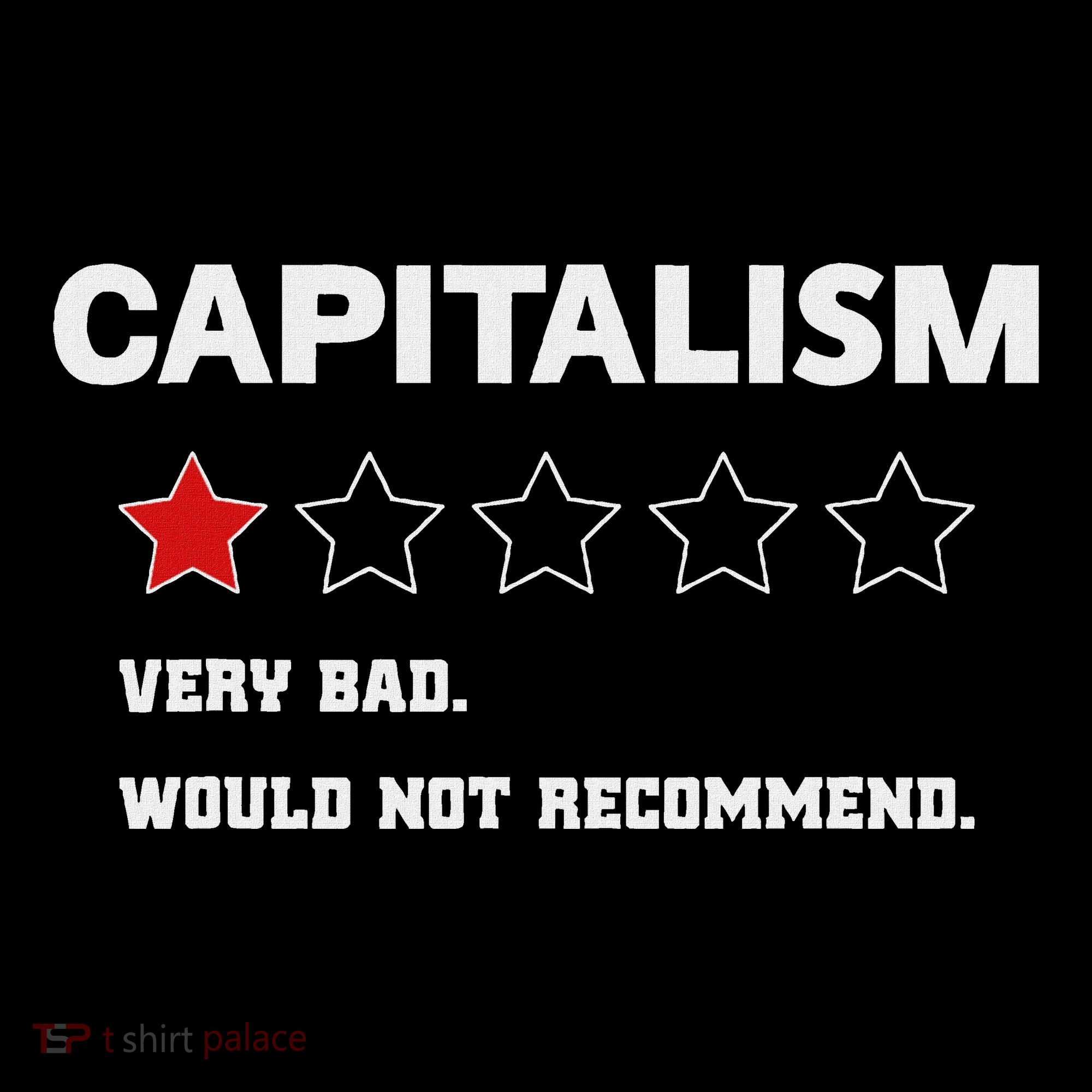 Capitalism Very Bad Would Not Recommend One Star Women's Hoodie
