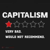 Capitalism Very Bad Would Not Recommend One Star Ornament thumb 1