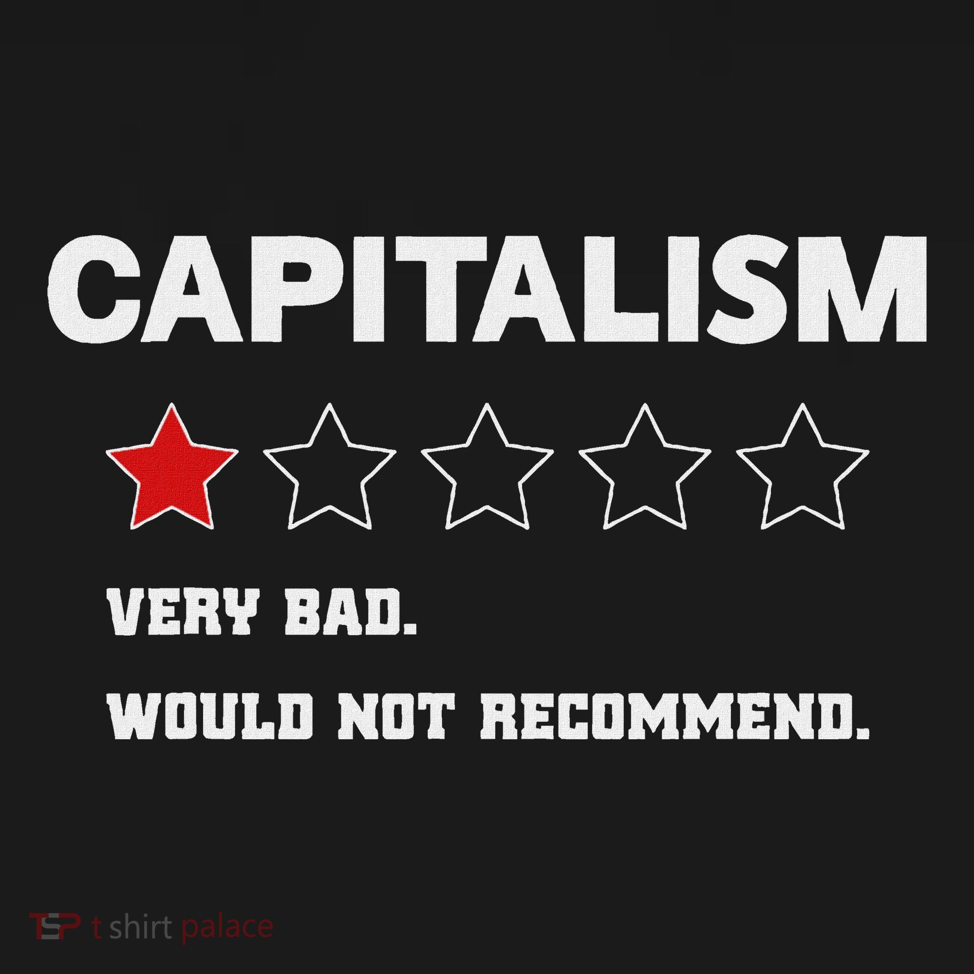 Capitalism Very Bad Would Not Recommend One Star Ornament
