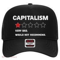 Capitalism Very Bad Would Not Recommend One Star Hat thumb 0