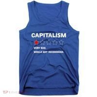 Capitalism Very Bad Would Not Recommend One Star Tank Top thumb 0