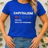 Capitalism Very Bad Would Not Recommend One Star Women's T-Shirt thumb 2
