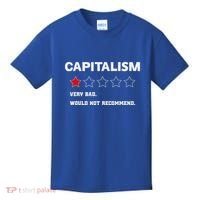Capitalism Very Bad Would Not Recommend One Star Kids T-Shirt thumb 0