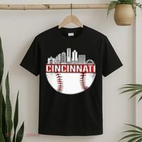 Cincinnati Vintage Baseball Distressed Gameday Retro T-Shirt thumb 2