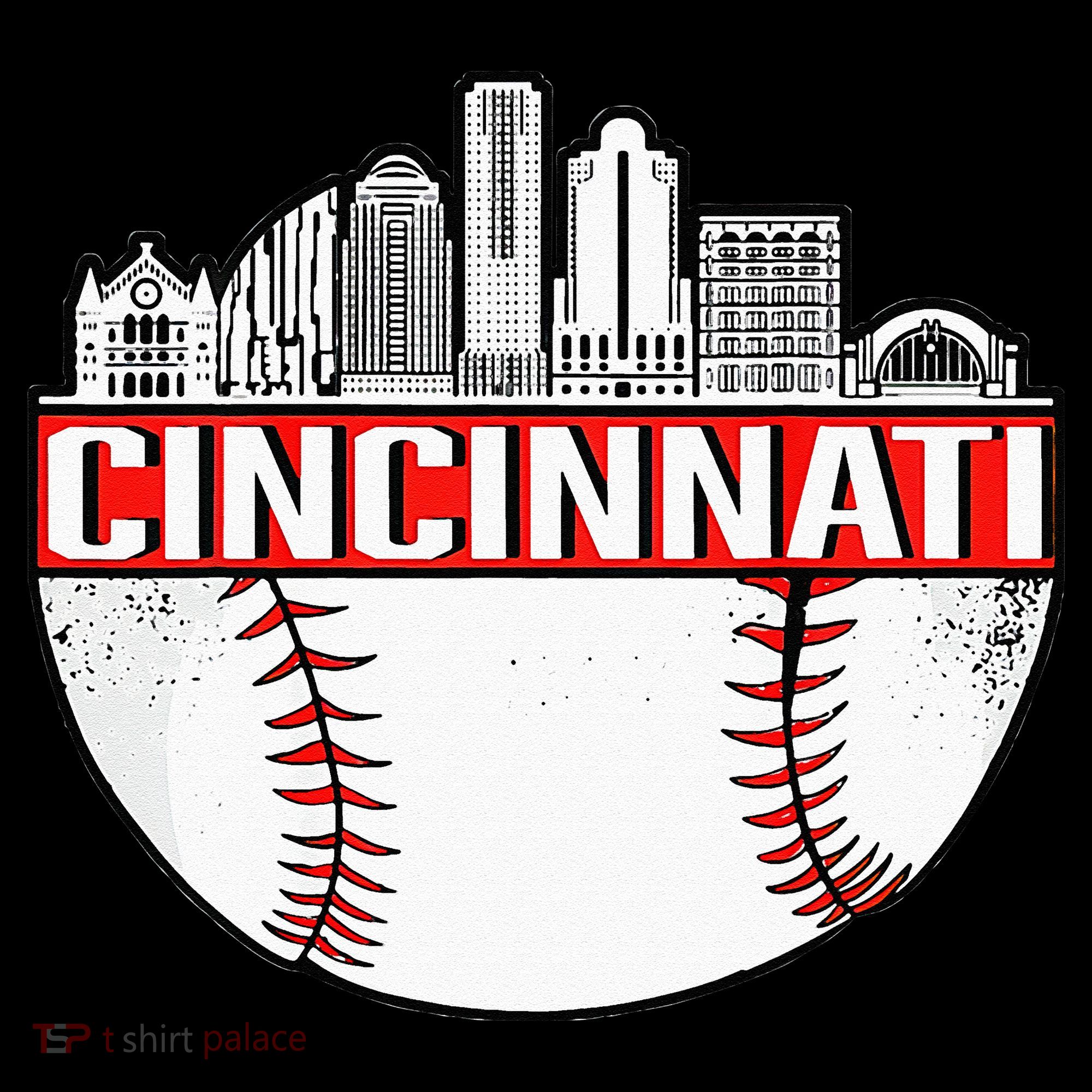 Cincinnati Vintage Baseball Distressed Gameday Retro T-Shirt