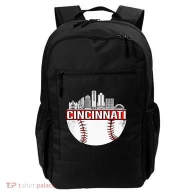 Cincinnati Vintage Baseball Distressed Gameday Retro Backpack