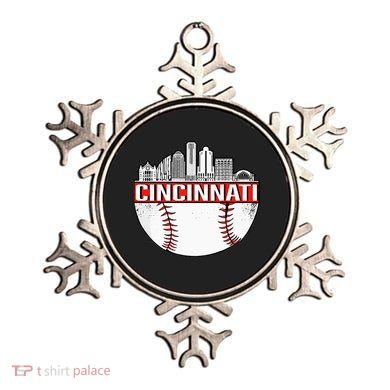 Cincinnati Vintage Baseball Distressed Gameday Retro Ornament