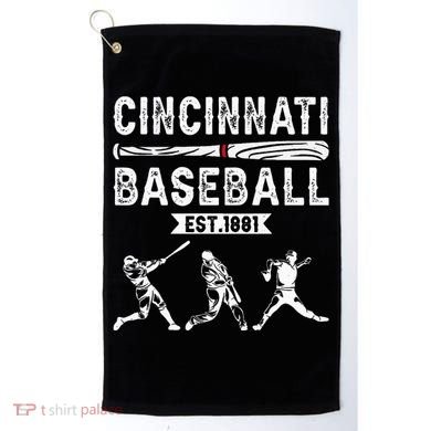 Cincinnati Vintage Baseball Lover Golf Towel