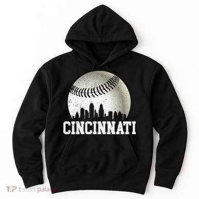 Cincinnati Vintage Baseball Hoodie