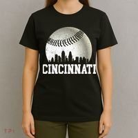 Cincinnati Vintage Baseball T-Shirt thumb 4