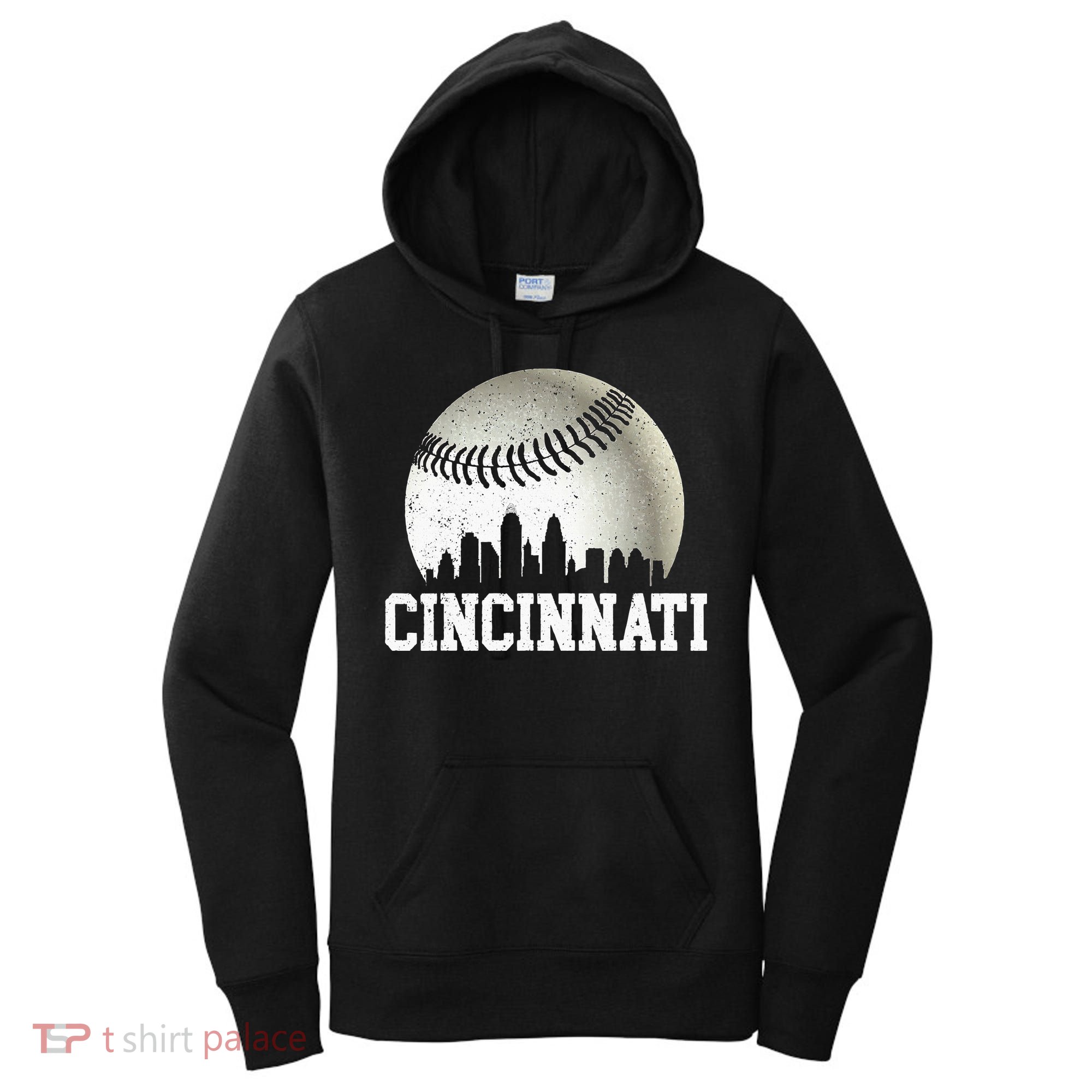 Cincinnati Vintage Baseball Women's Hoodie