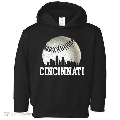 Cincinnati Vintage Baseball Toddler Hoodie