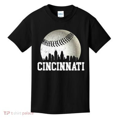 Cincinnati Vintage Baseball Kids T-Shirt