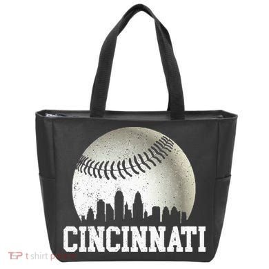 Cincinnati Vintage Baseball Tote Bag