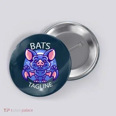 Cute Vampire Bats Button
