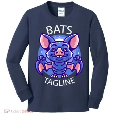 Cute Vampire Bats Kids Long Sleeve Shirt