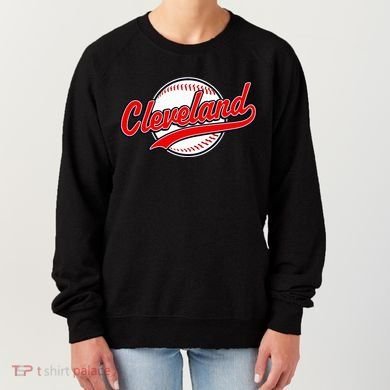 Cleveland Vintage Baseball Throwback Retro Design Women's Sweatshirt