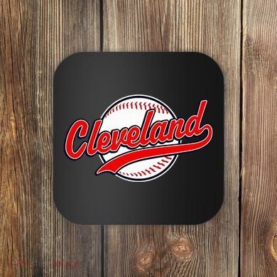 Cleveland Vintage Baseball Throwback Retro Design Coaster
