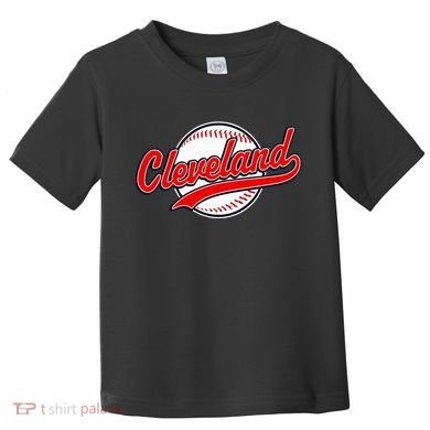 Cleveland Vintage Baseball Throwback Retro Design Toddler T-Shirt