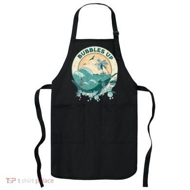 Cool Vintage Bubbles Up Shark Apron