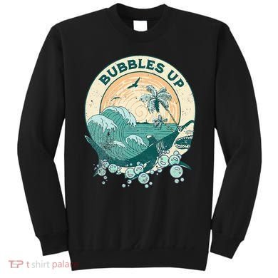 Cool Vintage Bubbles Up Shark Sweatshirt