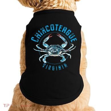 Chincoteague Virginia Blue Crab Design Doggie Tank