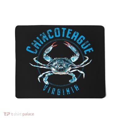 Chincoteague Virginia Blue Crab Design Mousepad