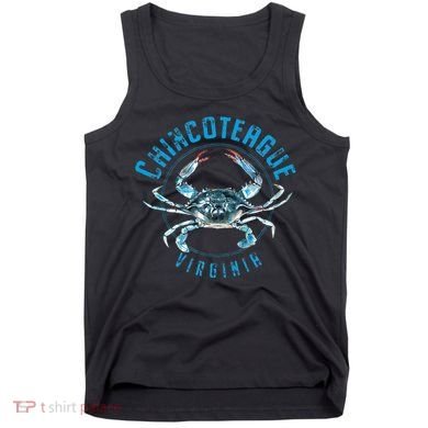 Chincoteague Virginia Blue Crab Design Tank Top