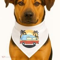 Camper Van USA-Made Doggie Bandana thumb 1
