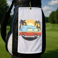 Camper Van Golf Towel thumb 2