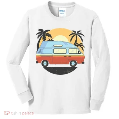 Camper Van Kids Long Sleeve Shirt