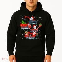 Construction Vehicle Christmas Red Trucks Winter Boys Hoodie thumb 2