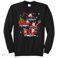 Construction Vehicle Christmas Red Trucks Winter Boys Sweatshirt thumb 0