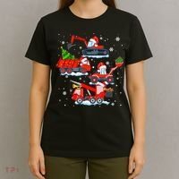 Construction Vehicle Christmas Red Trucks Winter Boys T-Shirt thumb 4
